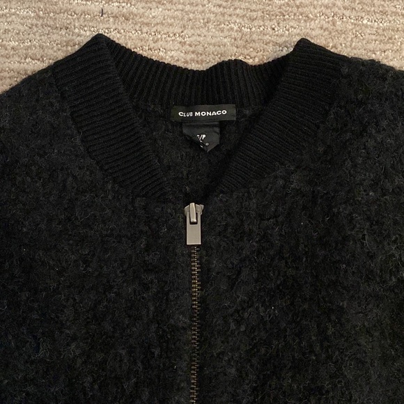Club monaco cropped zip sweater - Picture 1 of 3